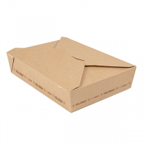 BOÎTES AMÉRICAINES MICRO-ONDABLES "THEPACK" 1470 ML 220 G/M2 19,6x14x4,5 CM NATUREL CARTON ONDULÉ NANO-MICRO (300 UNITÉ) - Garcia de Pou