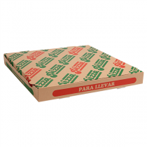 BOÎTES PIZZA "THEPACK" 330 G/M2 36x36x4 CM NATUREL CARTON ONDULÉ MICROCANAL (100 UNITÉ) - Garcia de Pou