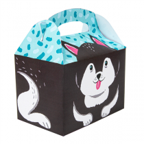 BOÎTES MENU ENFANT "HUSKY"  320 G/M2 15,5x10,5x17,5 CM QUADRICHROMIE CARTON (300 UNITÉ)