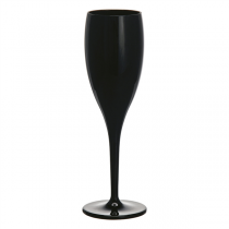 FLÛTES CHAMPAGNE 130 ML Ø 5,2/6,2x19,1 CM NOIR POLYCARBONATE (12 UNITÉ)