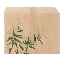 SACHET POUR FRITURES "FEEL GREEN" 32 G/M2 12x9 CM NATUREL PARCH.INGRAISSABLE (1000 UNITÉ)