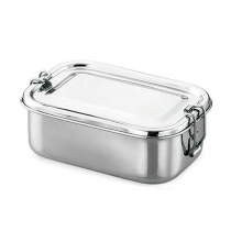 RÉCIPIENT AVEC COUVERCLE "ARTINOX" 750 ML 16x10,5x5 CM ARGENTE INOX (12 UNITÉ)