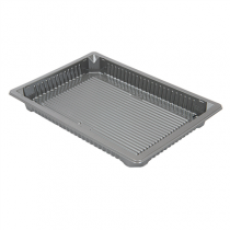 R&Eacute;CIPIENTS POUR "SUSHI" 307 ML 18,5x12,9x2 CM ARGENTE RPET (352 UNIT&Eacute;)