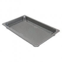 R&Eacute;CIPIENTS POUR "SUSHI" 376 ML 21,5x13,5x2 CM ARGENTE RPET (156 UNIT&Eacute;)