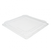 COUVERCLES POUR R&Eacute;F. 268.00  27x27x2,5 CM TRANSPARENT RPET (70 UNIT&Eacute;)