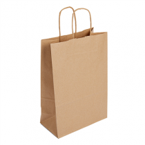 SACS SOS AVEC ANSES  80 G/M2 22+12x27 CM NATUREL KRAFT (250 UNIT&Eacute;)