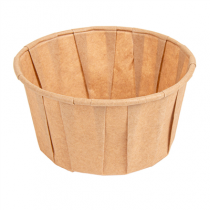 POTS PAPIER PLISS&Eacute; 165 ML (5,5 oz) 80 G/M2 &Oslash;8/6x4,3 CM NATUREL PARCH.INGRAISSABLE (250 UNIT&Eacute;)