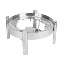 BASE POUR 268.71  37,5x37,5x20,5 CM ARGENTE INOX (1 UNIT&Eacute;)