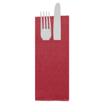 SERVIETTES "CANGURITO" "ECOLABEL - DOUBLE POINT" 18 G/M2 33x40 CM BORDEAUX OUATE (1400 UNIT&Eacute;)