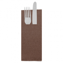 SERVIETTES "CANGURITO" "ECOLABEL - DOUBLE POINT" 18 G/M2 33x40 CM CHOCOLAT OUATE (1400 UNIT&Eacute;)