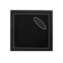 100 U. CHIFFONS ANTI-GOUTTES "CUBI-DRAP"  10x10 CM NOIR COTON (1 UNIT&Eacute;)