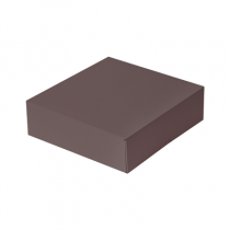 BO&Icirc;TES PATISSERIES SANS FEN&Ecirc;TRE "THEPACK" 250 G/M2 23x23x7,5 CM CHOCOLAT CARTON ONDUL&Eacute; NANO-MICRO (200 UNIT&Eacute;)