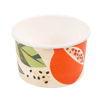 POTS &Agrave; GLACES "AMALFI" 70 ML 210 + 18 PE G/M2 &Oslash;6,5x3,9 CM BLANC CARTON (2000 UNIT&Eacute;)