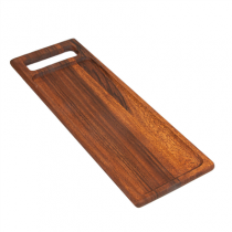 PLANCHE PR&Eacute;SENTATION RECTANGULAIRE  48x16x1,5 CM NATUREL BOIS (12 UNIT&Eacute;)