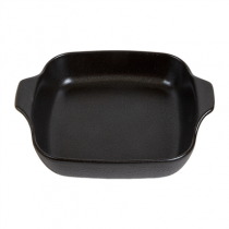 PETITS PLATEAUX AVEC ANSES "SLATE" "AKALA"  24,5x19,5x6 CM NOIR PORCELAINE (3 UNIT&Eacute;)