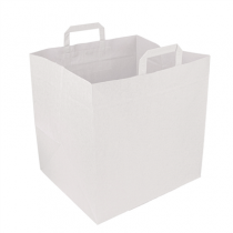 SACS SOS BO&icirc;TES PIZZA  110 G/M2 36+31x36 CM BLANC CELLULOSE (125 UNIT&Eacute;)