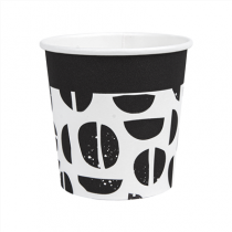 GOBELETS BOISSONS CHAUDES 1 PAROI "JAVA" 120 ML 230 + 18 PE G/M2 &Oslash;6,2/4,5x6 CM BLANC CARTON (1000 UNIT&Eacute;)