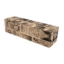 COFFRETS 1 BOUTEILLE THEPACK "BACCHUS"  34x9,5x9 CM NATUREL CARTON MICROCANAL (50 UNIT&Eacute;)