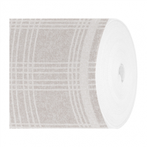 "T&Ecirc;TE-&Agrave;-T&Ecirc;TE" PR&Eacute;. 120CM (20 FEU.) "X-SOFT" "MADRAS I" 65 G/M2 0,40x24 M GRIS AIRLAID (6 UNIT&Eacute;)