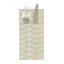 SERVIETTES KANGOUROU "MIST" 55 G/M2 40x40 CM KAKI AIRLAID (700 UNIT&Eacute;)