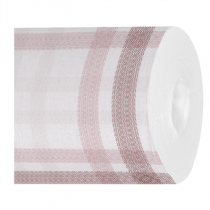 "T&Ecirc;TE-&Agrave;-T&Ecirc;TE" PR&Eacute;. 120CM (20 FEU.) "LIKE LINEN - MADRAS II" 70 G/M2 0,40x24 M BORDEAUX SPUNLACE (6 UNIT&Eacute;)