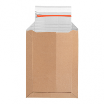 ENVELOPPES AUTO-ADH&Eacute;SIVES EXTENSIBLES E-COMMERCE "THEPACK" 390 G/M2 27,5x35,2 CM NATUREL CARTON ONDUL&Eacute; MICROCANAL (100 UNIT&Eacute;)