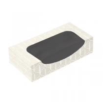 R&Eacute;CIPIENTS SUSHI+F&Ecirc;NETRE THEPACK "KINTSU"  19,7x9x4,5 CM BLANC/NOIRE CARTON NANO-MICRO + PE + OPP (400 UNIT&Eacute;)