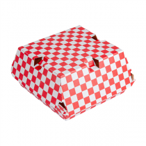 BO&Icirc;TES HAMBURGER THEPACK "RED FITIPALDI"  14,7x14x7 CM ROUGE/NATUREL CARTON NANO-MICRO (500 UNIT&Eacute;)