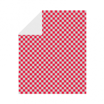 PAPIER INGRAISSABLE FAST FOOD "FITIPALDI" 35+20 G/M2 28x34 CM ROUGE PARCHEMIN + ALUMINIUM (1000 UNIT&Eacute;)