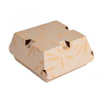 BO&Icirc;TES HAMBURGER THEPACK "FEEL GREEN"  14,7x14x7 CM NATUREL CARTON NANO-MICRO (500 UNIT&Eacute;)