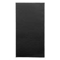 SERVIETTES P.1/6  55 G/M2 30x40 CM NOIR AIRLAID (900 UNIT&Eacute;)