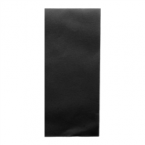SERVIETTES P. 1/8 SLIM PLUS  55 G/M2 39x50 CM NOIR AIRLAID (600 UNIT&Eacute;)