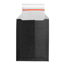 ENVELOPPES AUTO-ADH&Eacute;SIVES EXTENSIBLES E-COMMERCE "THEPACK" 390 G/M2 23,5x32 CM NOIR CARTON ONDUL&Eacute; MICROCANAL (100 UNIT&Eacute;)