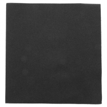 SERVIETTES P. 1/4  55 G/M2 50x50 CM NOIR AIRLAID (400 UNIT&Eacute;)