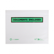 ENVELOPPES AUTOCOLLANTES POUR E-COMMERCE PORTE-DOCUMENTS OUVERTURE PAR LE HAUT  16,8x13 CM int. BLANC CELLULOSE (1000 UNIT&Eacute;)