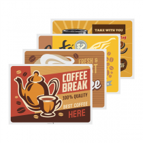 SETS DE TABLE "VINTAGE - COFFEE" 70 G/M2 31x43 CM QUADRICHROMIE CELLULOSE (2000 UNIT&Eacute;)