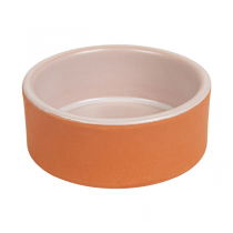 R&Eacute;CIPIENTS EN FA&Iuml;ENCE  75 ML &Oslash; 7,5x2,9 CM MARRON ROUGEATRE/BLANC CERAMIQUE (30 UNIT&Eacute;)