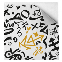 PAPIER INGRAISSABLES OUVERT 2 C&Ocirc;T&Eacute;S PFAS FREE "GRAFFITI" 35 G/M2 17x18 CM BLANC PARCH.INGRAISSABLE (500 UNIT&Eacute;)
