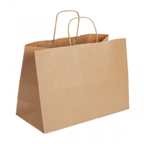 SAC BOUTIQUE ANSES CORDON  100 G/M2 40+15x32 CM NATUREL KRAFT (150 UNIT&Eacute;)
