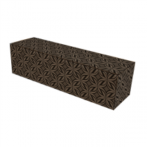 COFFRETS 1 BOUTEILLE THEPACK "BLOOM"  34x9,5x9 CM NATUREL CARTON MICROCANAL (50 UNIT&Eacute;)