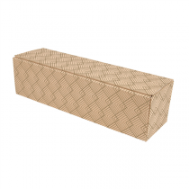 COFFRETS 1 BOUTEILLE THEPACK "&Eacute;CLAT"  34x9,5x9 CM NATUREL CARTON MICROCANAL (50 UNIT&Eacute;)