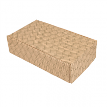 COFFRETS 2 BOUTEILLES THEPACK "&Eacute;CLAT"  34x18,5x9 CM NATUREL CARTON MICROCANAL (50 UNIT&Eacute;)