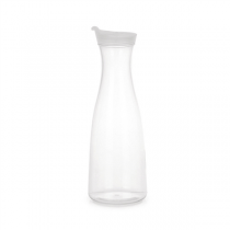 PICHET AVEC COUVERCLE BPA FREE 1 L &Oslash; 6,5x27 CM TRANSPARENT SAN (1 UNIT&Eacute;)