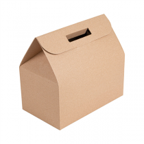 BO&Icirc;TES TRANSPORT DE REPAS THEPACK  30x18x30 CM NATUREL CARTON MICROCANAL (100 UNIT&Eacute;)