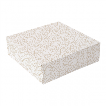 BO&Icirc;TES PATISSERIES SANS FEN&Ecirc;TRE THEPACK "DECO"  20x20x5 CM BLANC CARTON NANO-MICRO (200 UNIT&Eacute;)