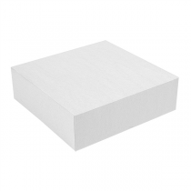BO&Icirc;TES PATISSERIES SANS FEN&Ecirc;TRE THEPACK  23x23x5 CM BLANC CARTON NANO-MICRO (200 UNIT&Eacute;)