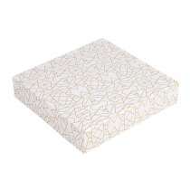 BO&Icirc;TES PATISSERIES SANS FEN&Ecirc;TRE THEPACK "DECO"  23x23x5 CM BLANC CARTON NANO-MICRO (200 UNIT&Eacute;)