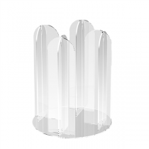 DISTRIBUTEUR DE POTS &Agrave; GLACES (&Oslash;10,8 CM)   &Oslash;28,9x36 CM TRANSPARENT ACRYLIQUE (1 UNIT&Eacute;)