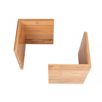 SUPPORTS REHAUSSEURS (ENSEMBLE DE 2) BAMBOO  19x19x23 CM NATUREL BAMBOU (1 UNIT&Eacute;)
