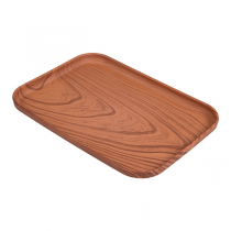 PLATEAU FAST FOOD   17x23,9x1,6 CM COMPARAISON BOIS PP (1 UNIT&Eacute;)
